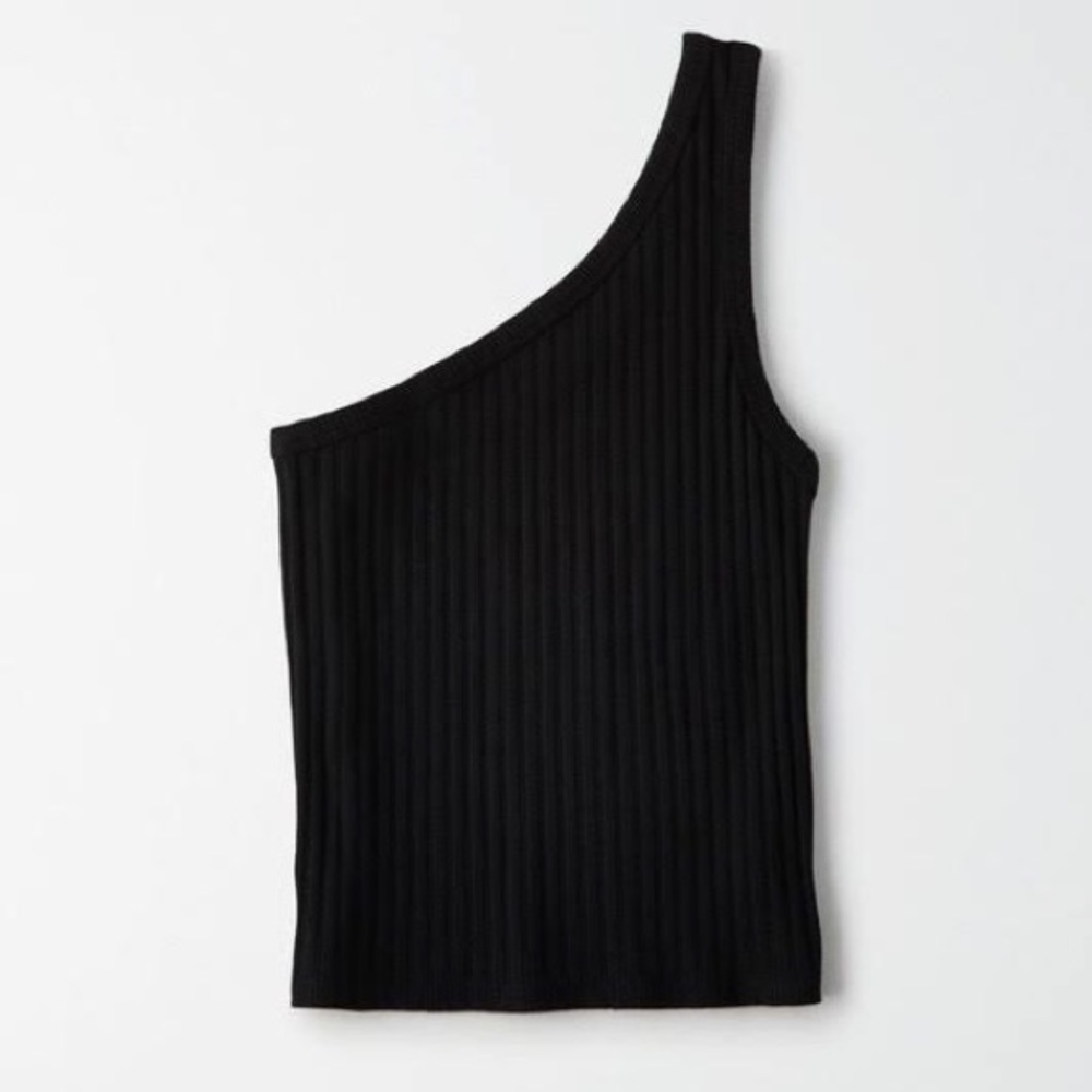 AE Ribbed One Shoulder Tank - Picture 1 of 4